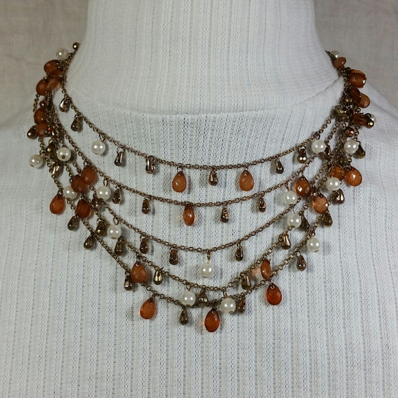 Premier Designs Jewelry - Premier Designs Multi Layer NECKLACE Charm Beads